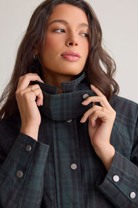 Elizabeth Plaid Barn Jacket Detail 3 - Altar'd State