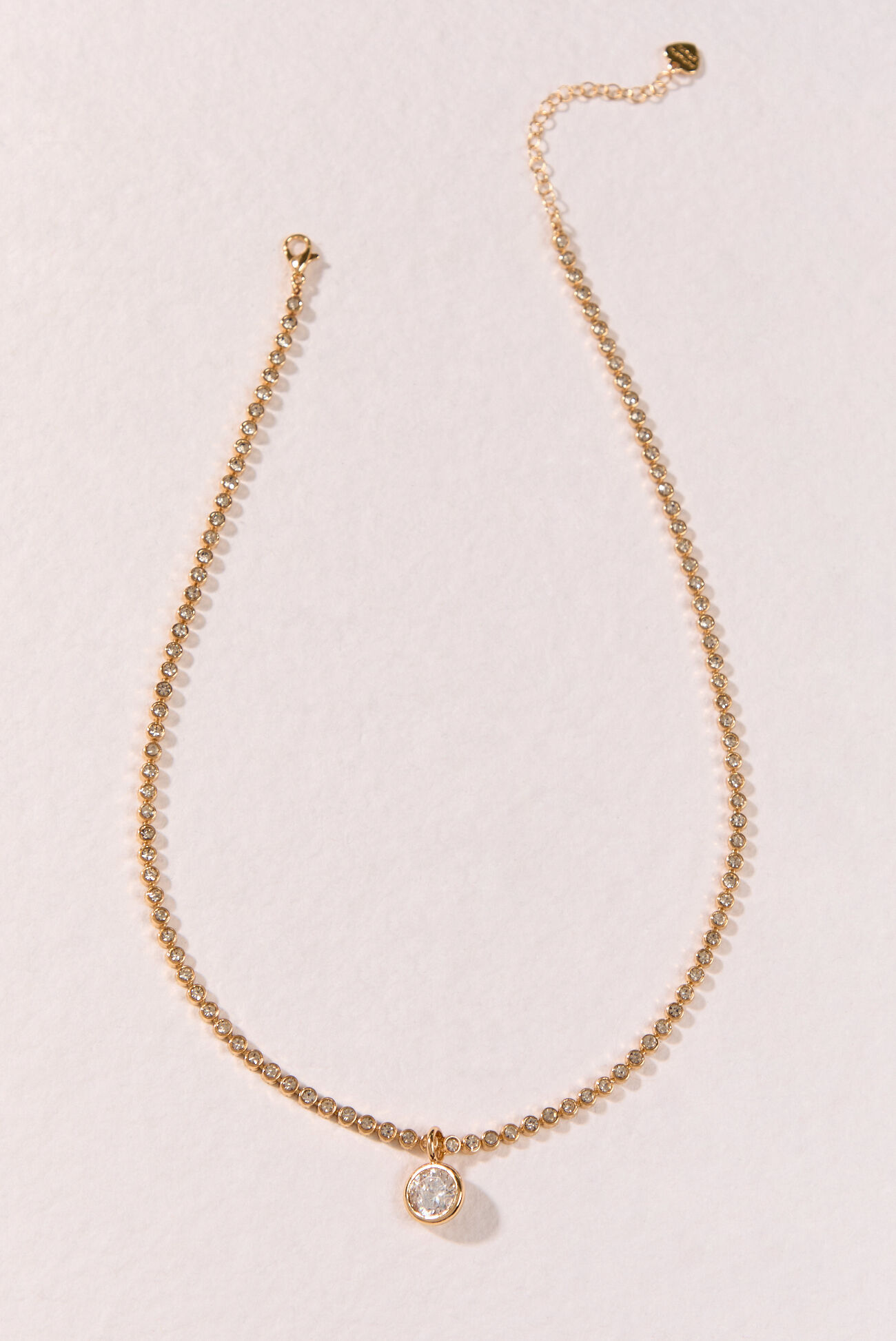 18K Trinity Tennis Necklace
