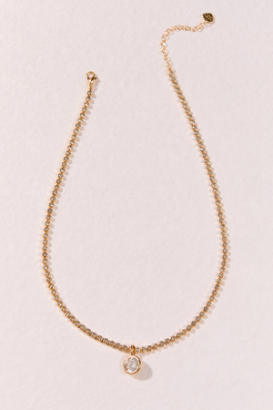18K Trinity Tennis Necklace - Altar'd State - 