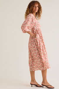 Zainy Floral Midi Mama Dress Detail 3 - Altar'd State