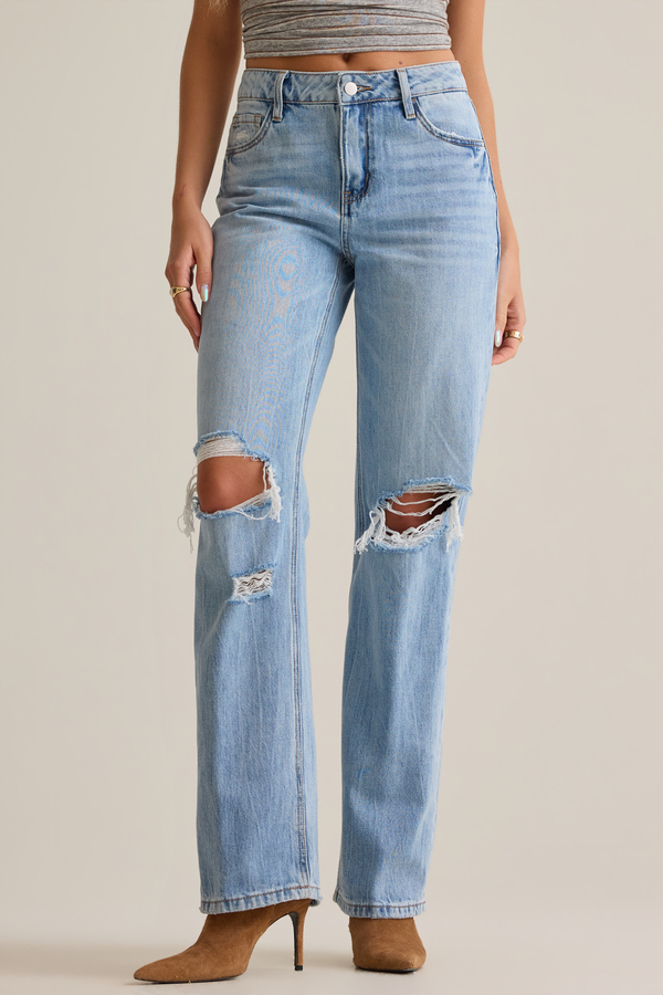 Olivia Straight Leg Jeans Detail 2 - Altar'd State