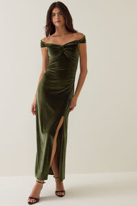 Milana Velvet Maxi Dress Detail 2 - Altar'd State