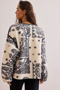 Mountain Bandana Sherpa Jacket Detail 5 - Altar'd State