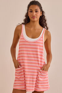 Hang Tough Striped Mini Dress - Altar'd State