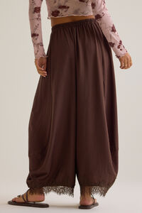 Chloe Lace Trim Pants Detail 6 - Altar'd State
