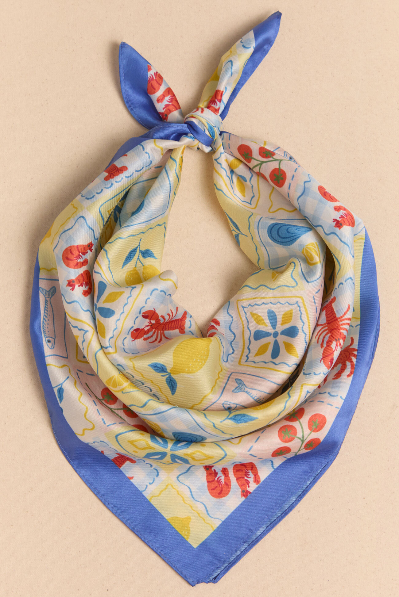 Postcard Silk Scarf