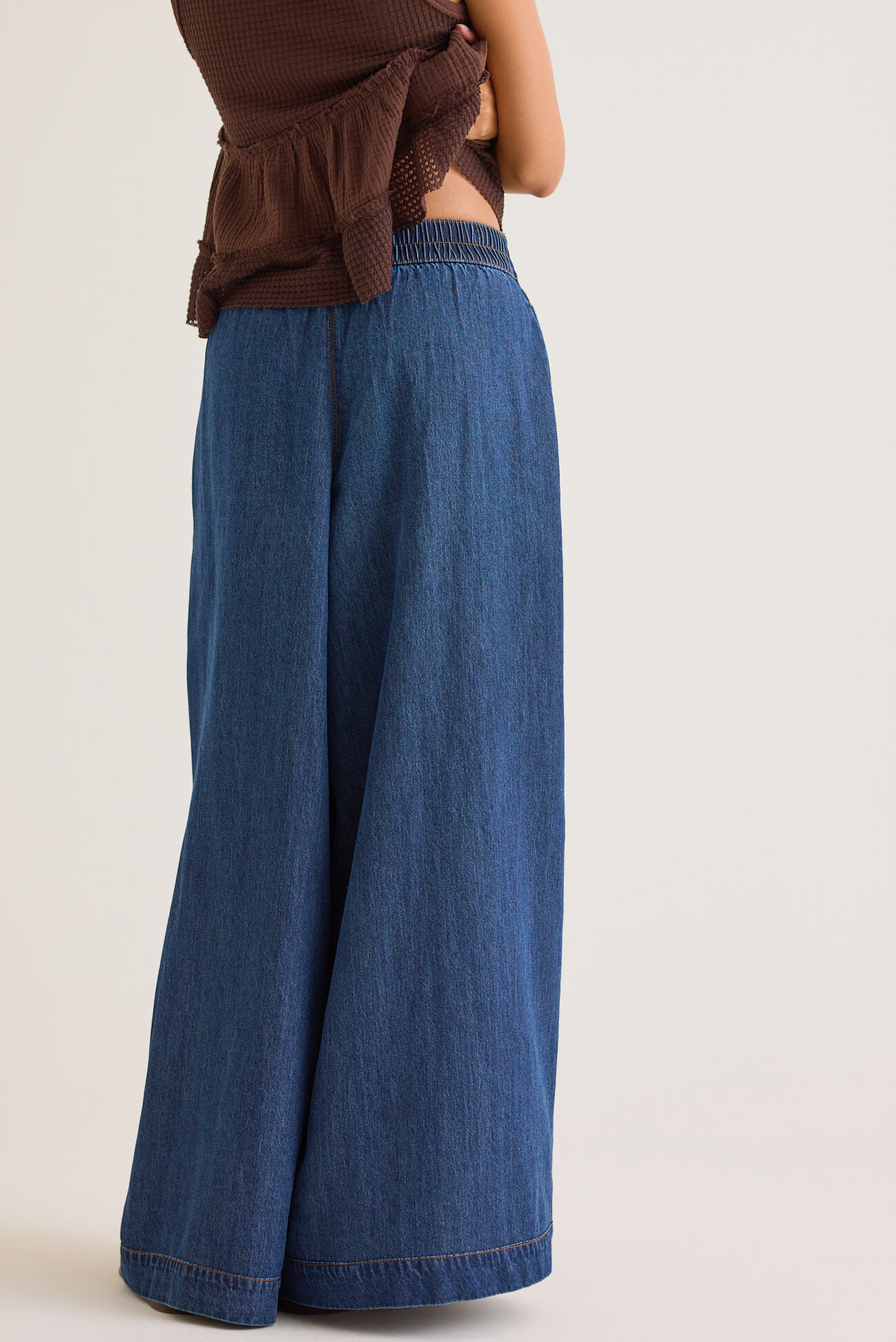 Andy High-Rise Button Front Boho Pant
