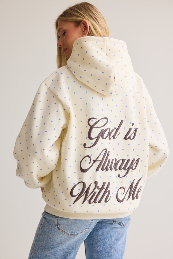 God is always with me hoodie Detail 3 - Altar'd State