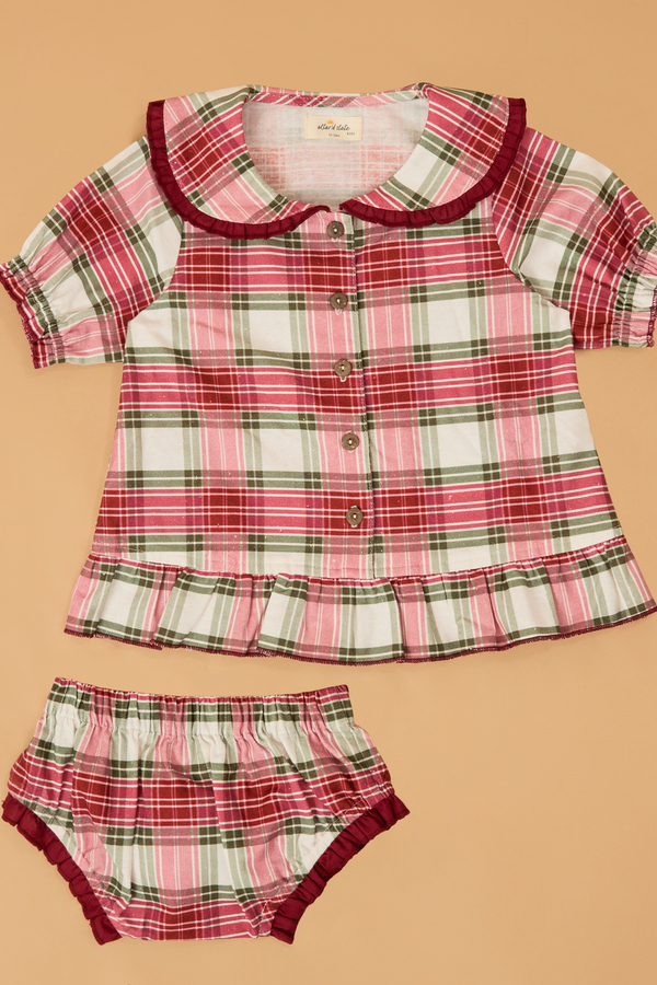 Plaid Wishes Lounge Dress - Altar'd State