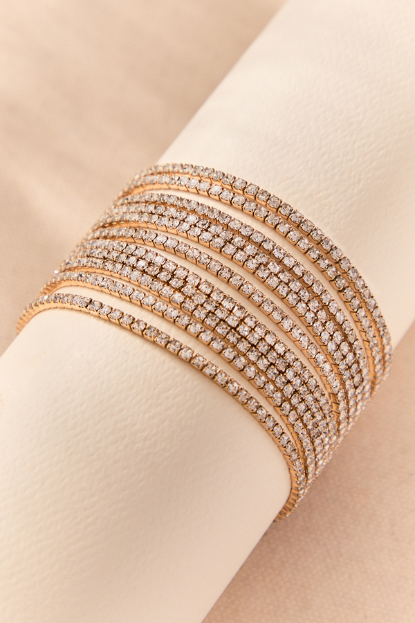 Stretch Tennis Bracelet Set Detail 2 - Altar'd State