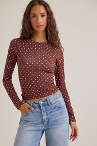 Quincy Dot High Neck Top - Altar'd State