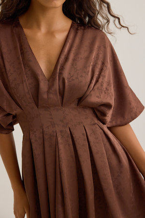 Trisha Satin Mini Dress - Altar'd State - 