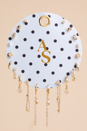 18k Gold Celia Polka Dot Earring Set - Altar'd State - 