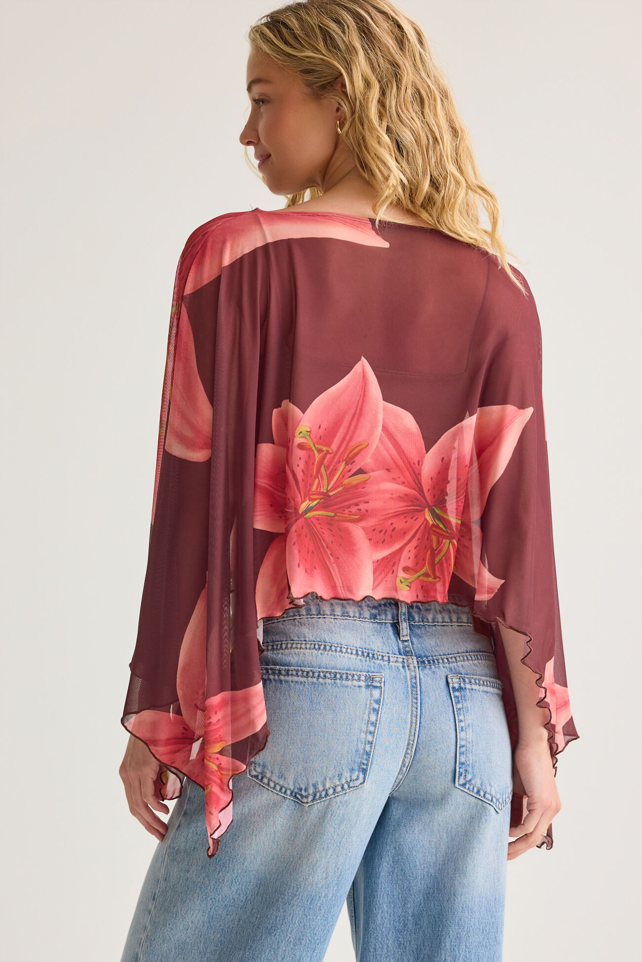 Brielle Floral Poncho