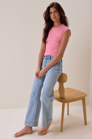 Hannah Wide Hem Jean - Altar'd State - 