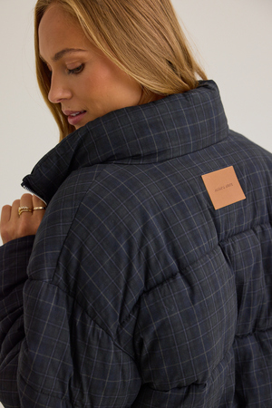 Maya Plaid Puffer Jacket - Altar'd State - 