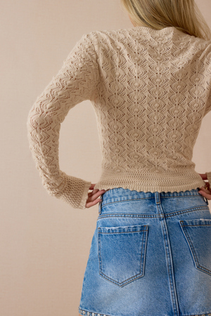 Fernley Textured Fitted Pullover Sweater - Altar'd State
