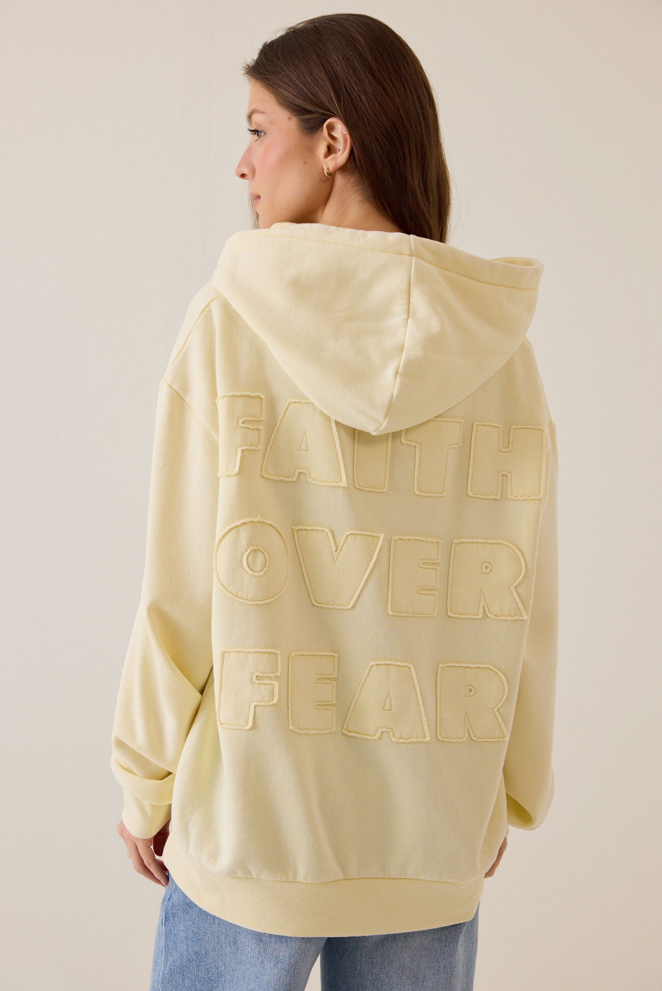 Faith Over Fear Appliqué Hoodie