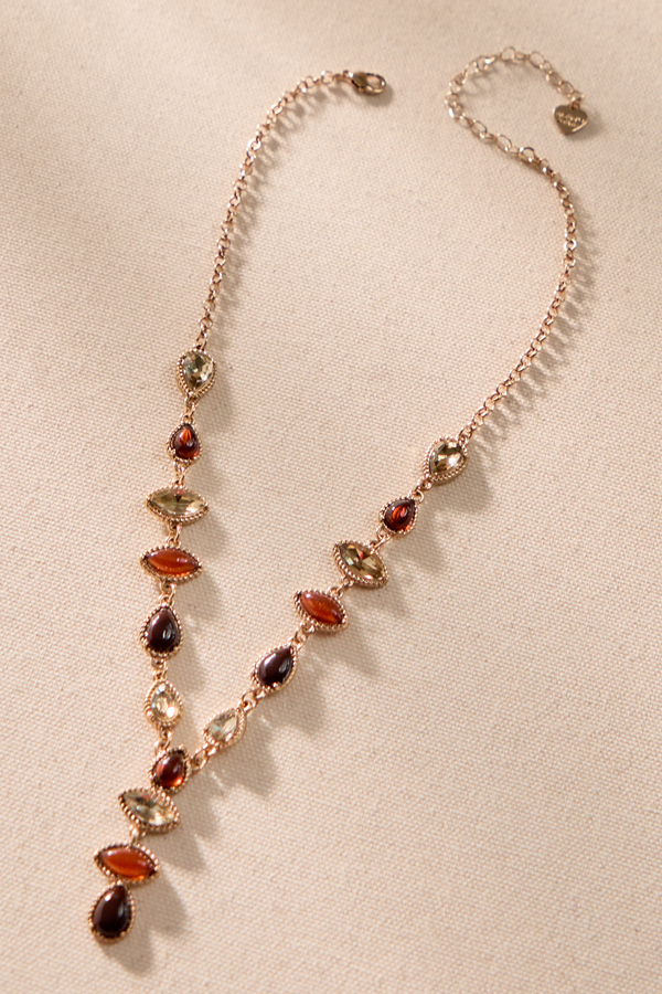 Earthy Gemstone Y-Necklace - Altar'd State