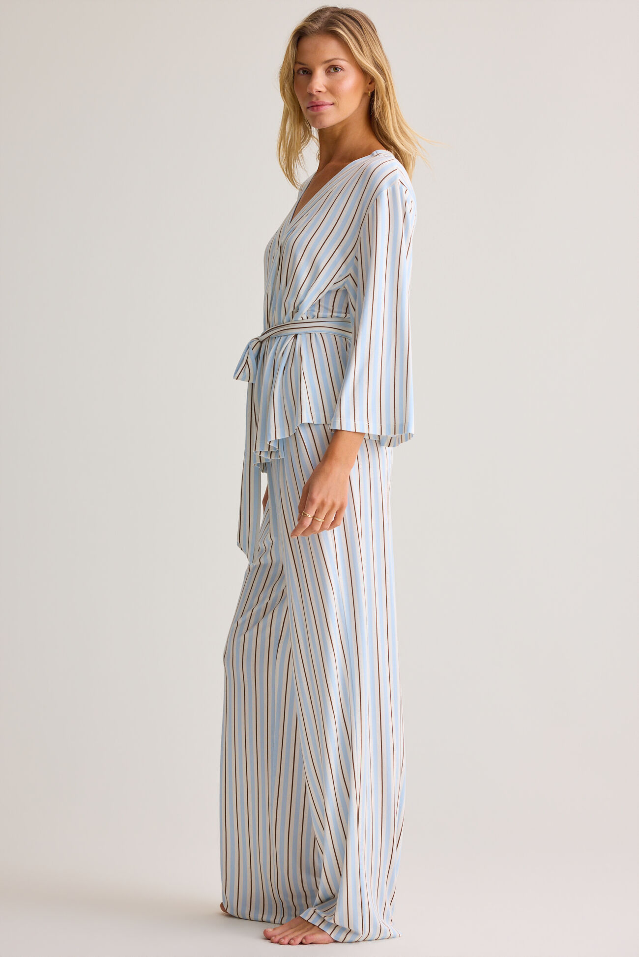 Rosalie Striped Kimono Top