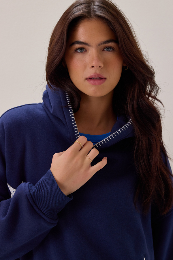 Aspen Star Whipstitch Hoodie Detail 2 - Altar'd State