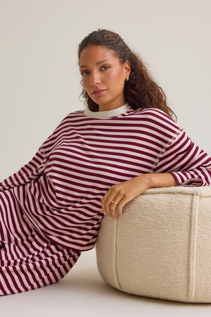 Cate Striped Crewneck Top - Altar'd State