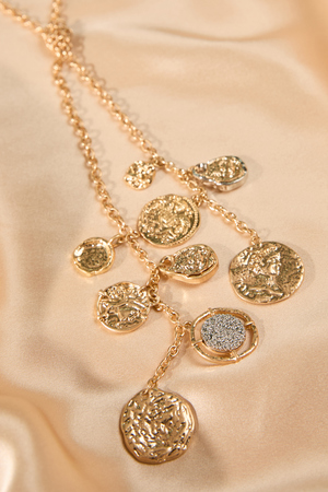 Coin Charm Lariat Necklace - Altar'd State - 