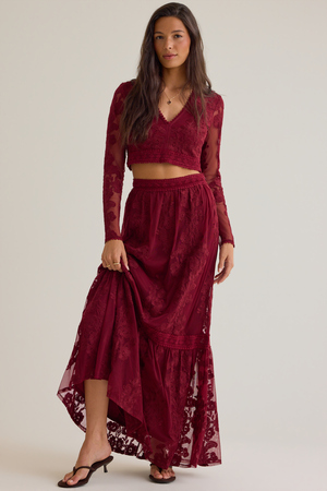 Arissa Floral Embroidered Top - Altar'd State - 