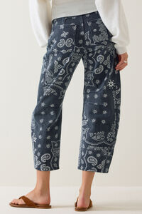 Kerstin High Rise Bandana Barrel Pants Detail 6 - Altar'd State