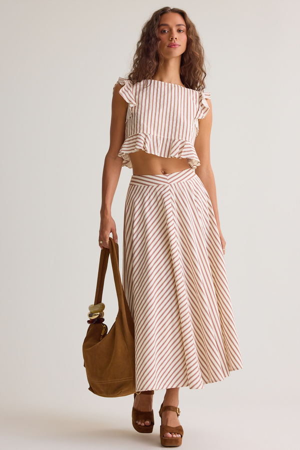 Madelyn Striped Maxi Skirt - Altar'd State