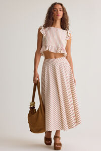 Madelyn Striped Maxi Skirt - Altar'd State