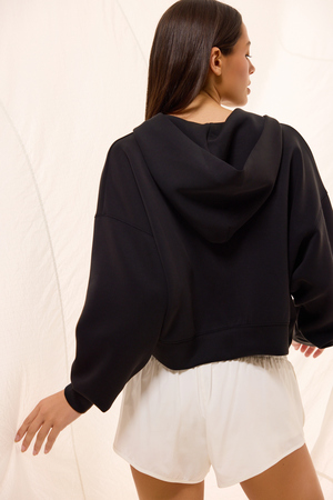 Supersoft Cropped V-Neck Hoodie - Altar'd State - 