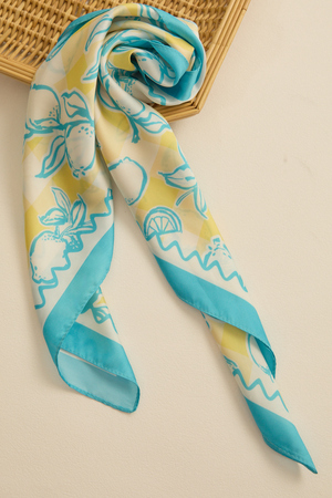 Teal Lemon Scarf - Altar'd State - 