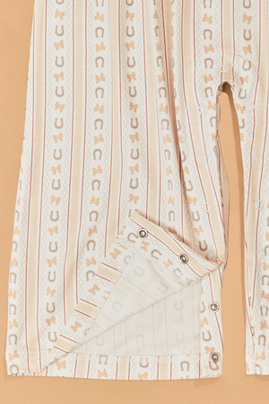 Horseshoe Bow Stripe Jumpsuit - Altar'd State - 