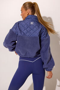 Snowfall Patchwork Sherpa Jacket Detail 6 - Altar'd State