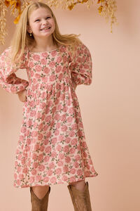 Zainy Floral Midi Toddler Dress Detail 4 - Altar'd State