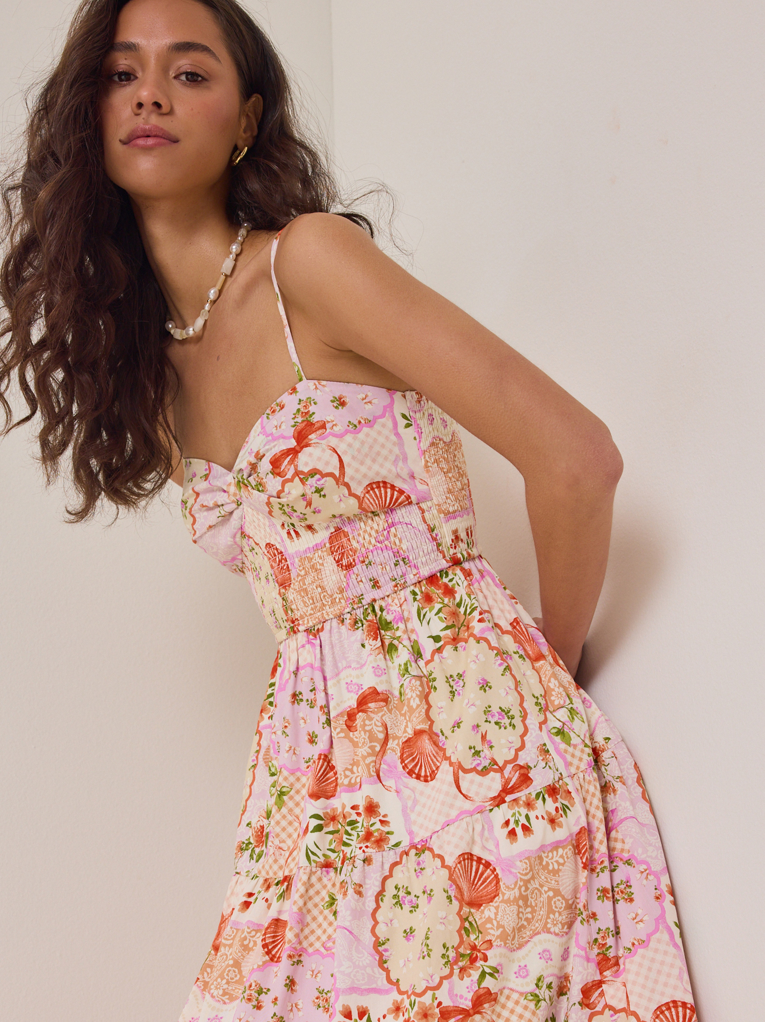 Presley Floral Maxi Dress in Pink | Altar'd State