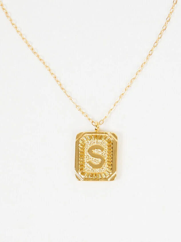 Burst Tag Monogram Necklace - S | Altar 