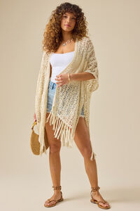 Alessia Crochet Fringe Kimono - Altar'd State