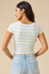 Natalie Seamless Striped Top Detail 3 - Altar'd State