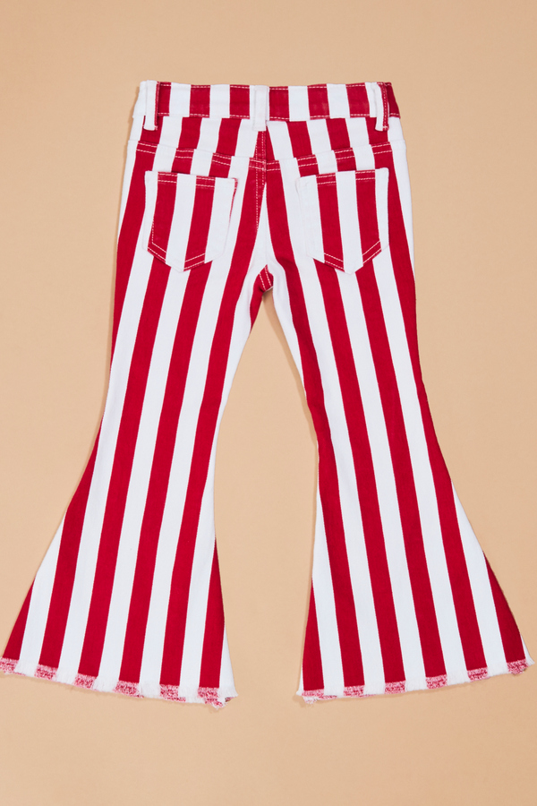Noelle Striped Flares Detail 2 - Altar'd State