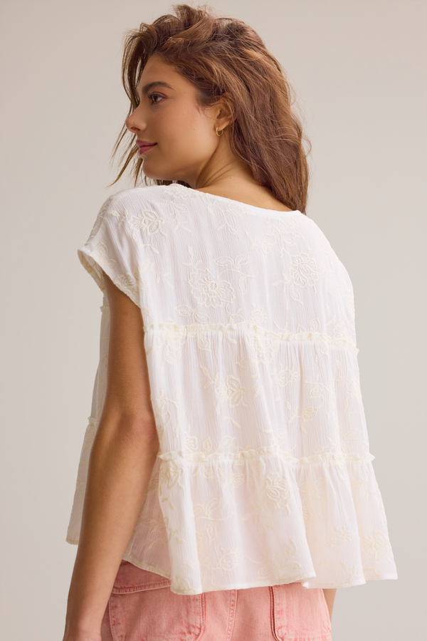 Ember Floral Ruffle Top Detail 5 - Altar'd State