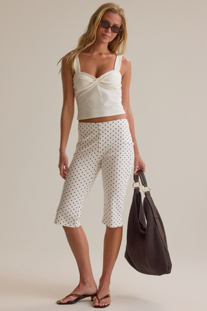 Verona Polka Dot Capri Pant - Altar'd State - 