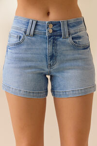 Lucia Denim Shorts Detail 2 - Altar'd State