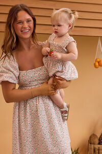 Luna Floral Mama Dress Detail 6 - Altar'd State