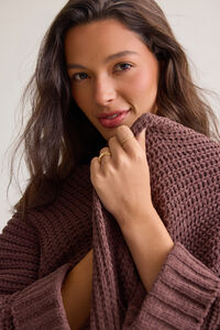 Olivia Chenille Open Front Cardigan Detail 2 - Altar'd State