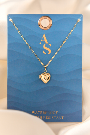 The Water Proof Collection Heart Locket Necklace - Altar'd State