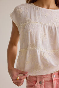 Ember Floral Ruffle Top Detail 3 - Altar'd State