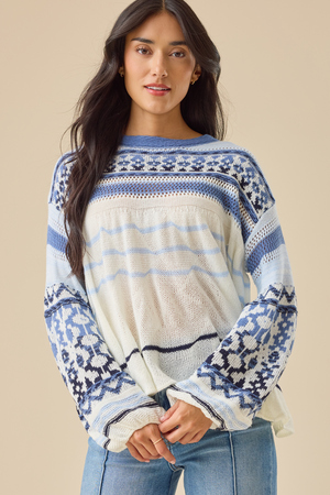 Belle Boho Babydoll Sweater - Altar'd State