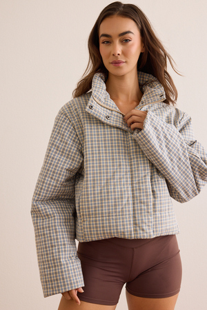 Roam Plaid Puffer - Altar'd State - 